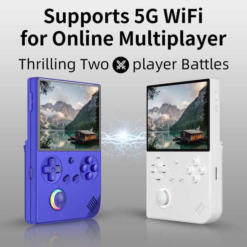Aivuidbs RG40XX V Handheld Game Console RG 40XXV 4.0'' IPS Screen with 64G TF Card Pre-Installed 5223 Games Supports 5G WiFi 4.2 Bluetooth Online Fighting,Streaming and HDMI Retro Emulator RG40XX - Image 3
